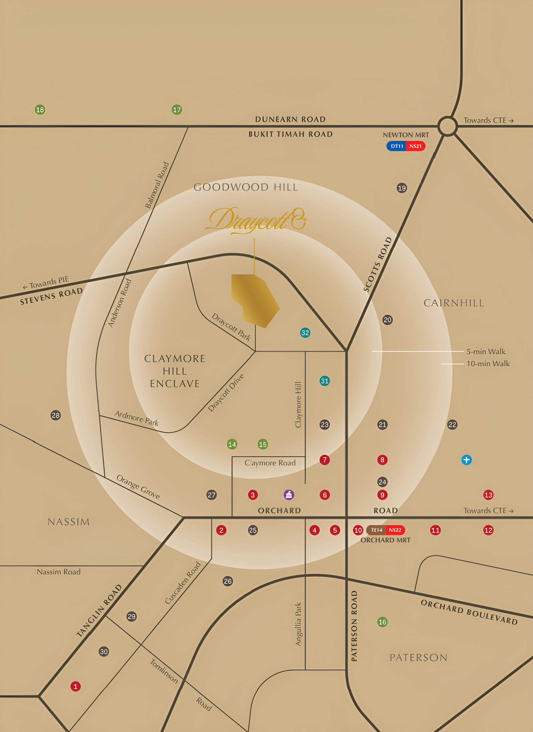 Draycott 8 Location Map